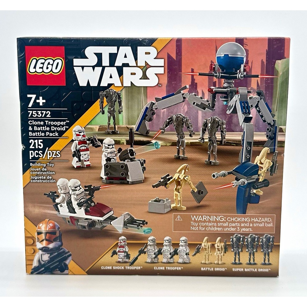 LEGO Star Wars Clone Trooper & Battle Droid Battle Pack 75372 Factory Sealed 215